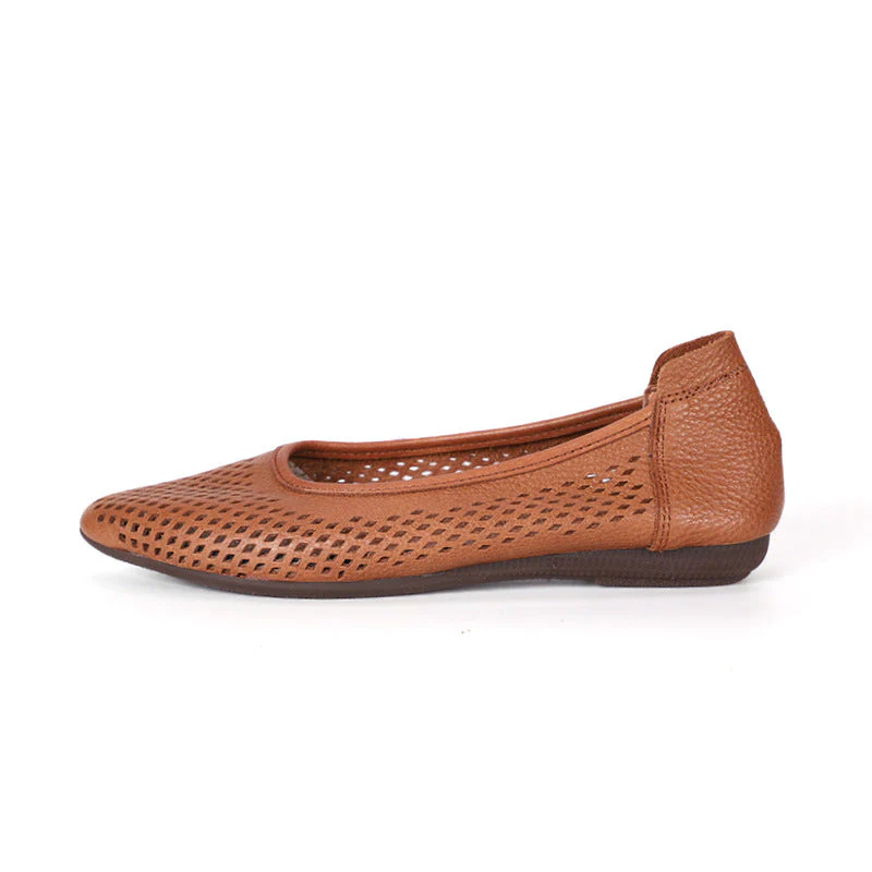 Breathable Ballet Flats for Women – Laser Cut Detail & Flexible Comfort - Image 5