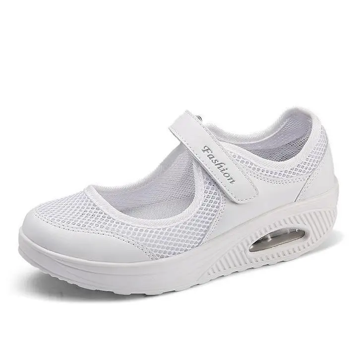 Breathable Mesh Fitness Sneakers for Women – Stylish & Comfortable Platform Design - Image 4