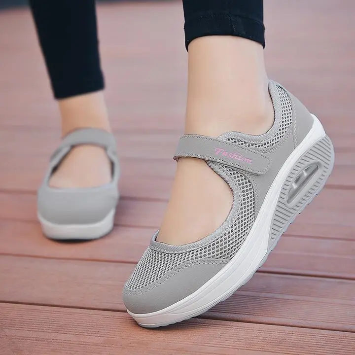 Breathable Mesh Fitness Sneakers for Women – Stylish & Comfortable Platform Design - Image 7