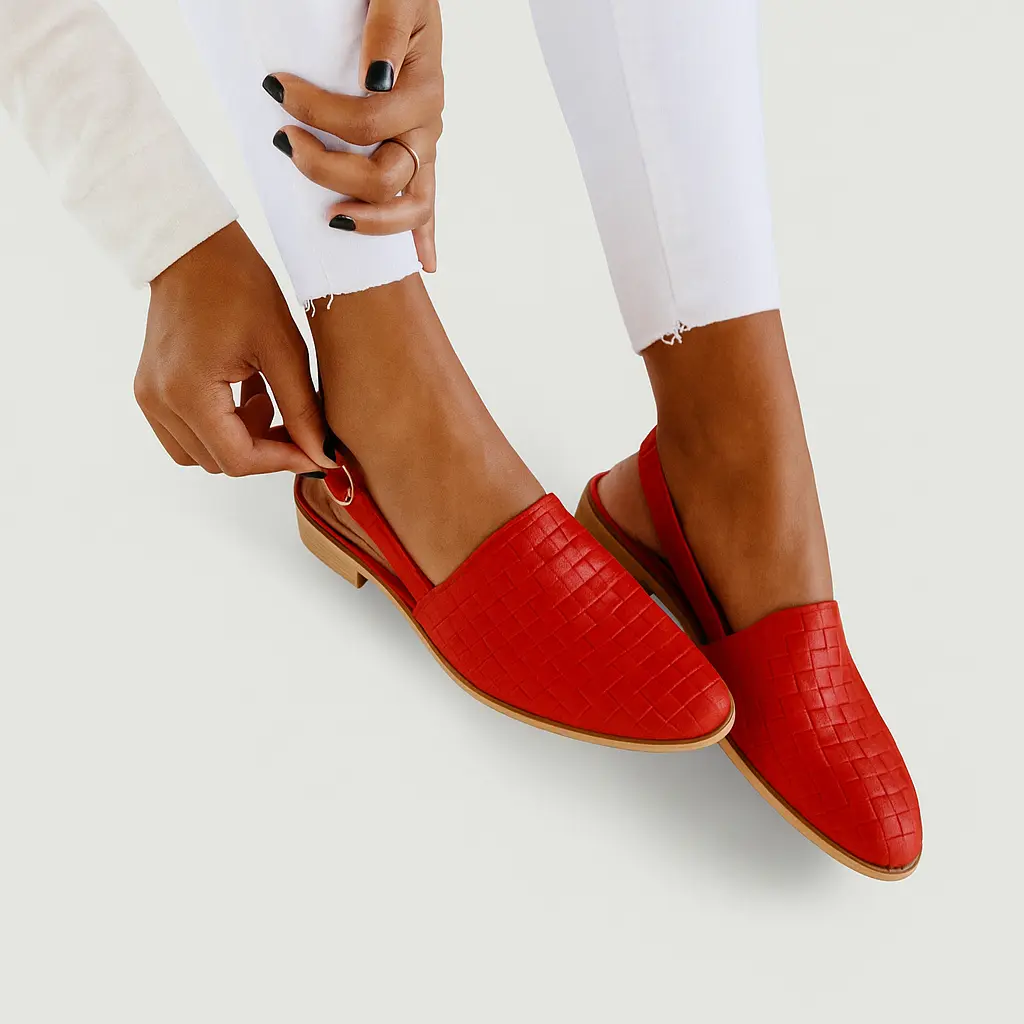 Comfortable Woven Slingback Flats for Everyday Comfort - Image 7