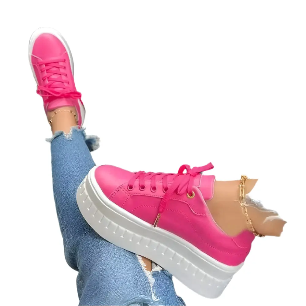 Women's Sneakers - Plateau Design – Stylish & Comfortable - Image 6