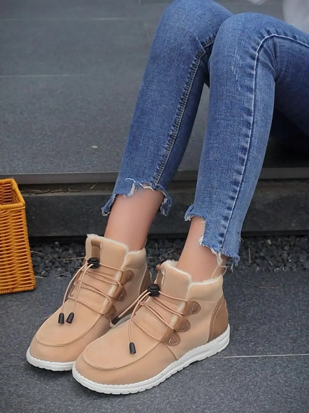 Fleece-Lined Sneaker Boots – Warm & Stylish Winter Footwear for Women - Image 6