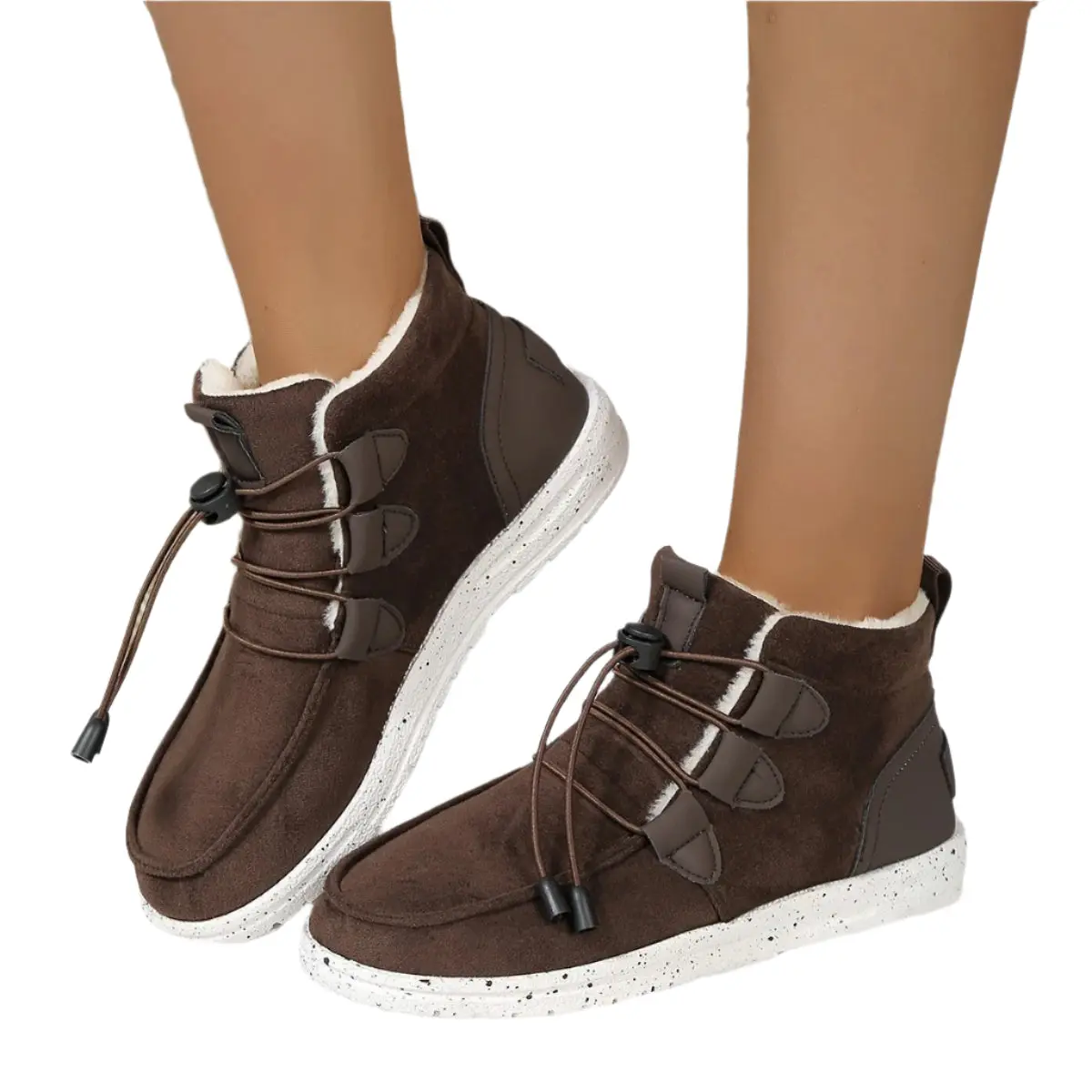 Fleece-Lined Sneaker Boots – Warm & Stylish Winter Footwear for Women - Image 8