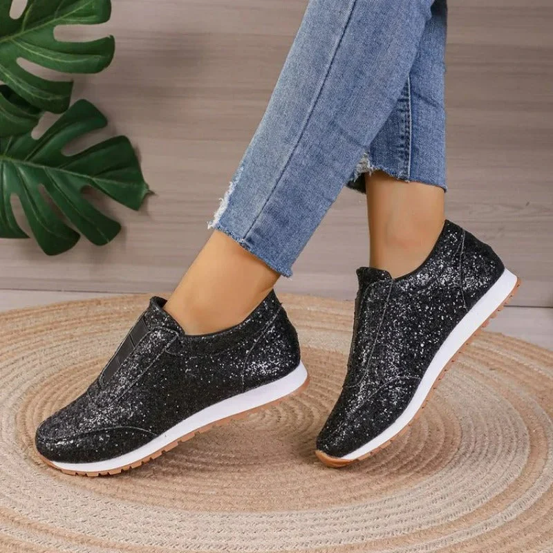 Slip-On Sneakers for Women – Glitter Style & Comfortable Design - Image 5