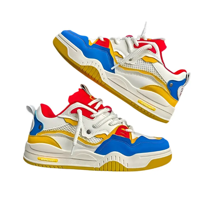 Jake – Lightweight Skate Sneakers – Trendy Color Block Design - Image 5