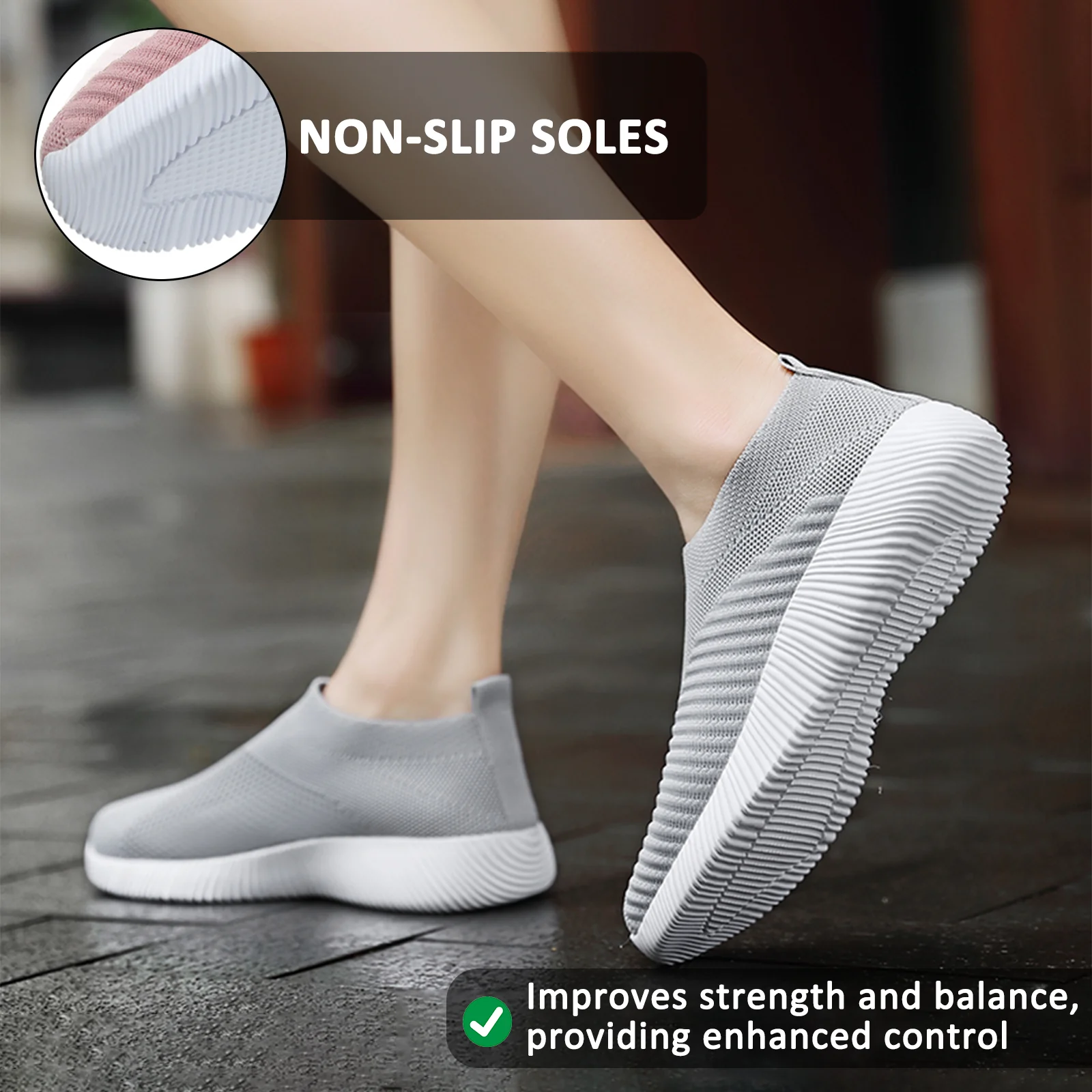Lightweight Slip-On Shoes for Women – Breathable & Comfortable - Image 3