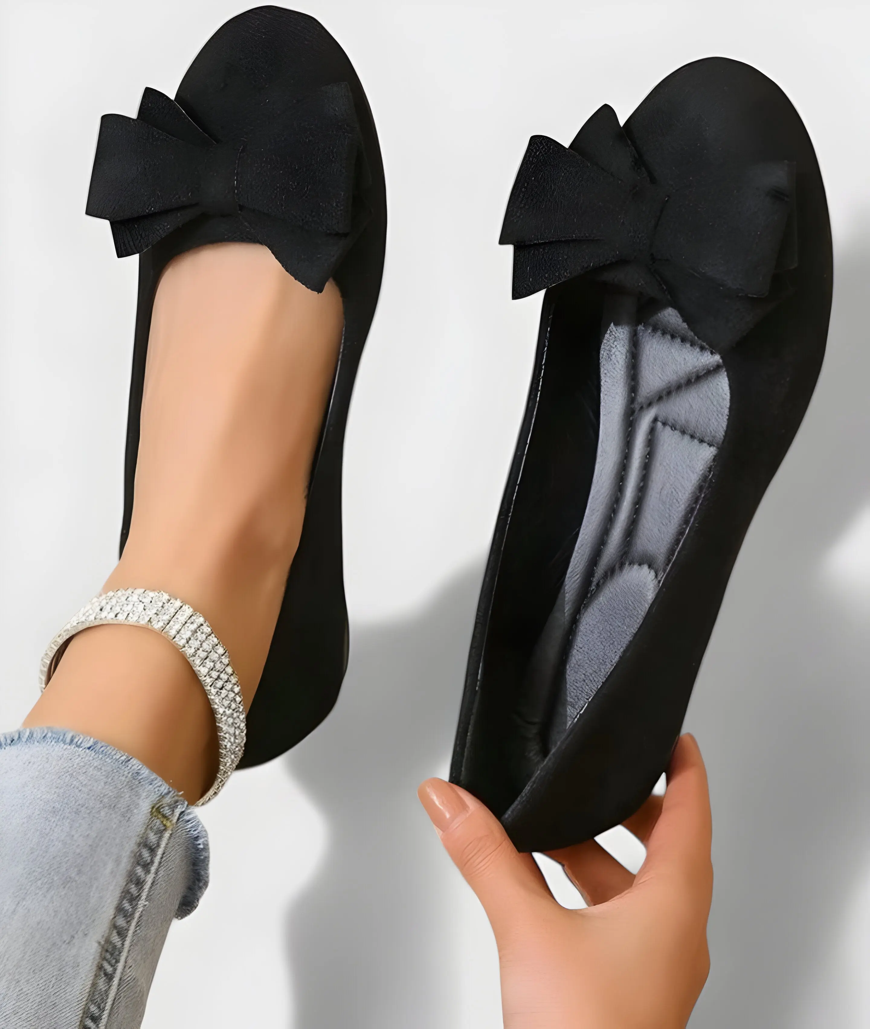 Comfortable Ballet Flats with Bow Detail – Stylish & Supportive - Image 6