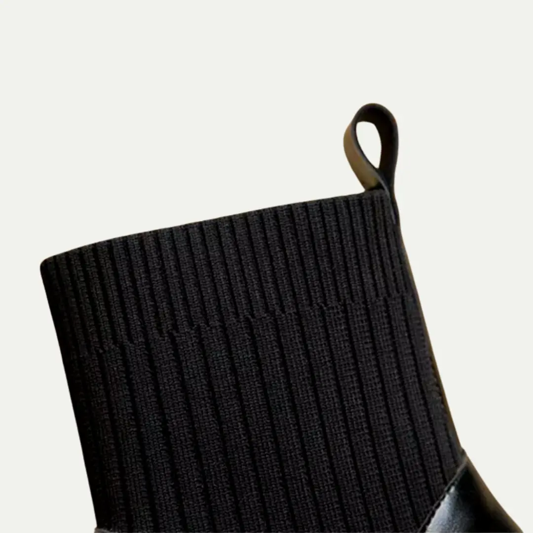 Luxe Elastic Sock Ankle Boots - Image 4