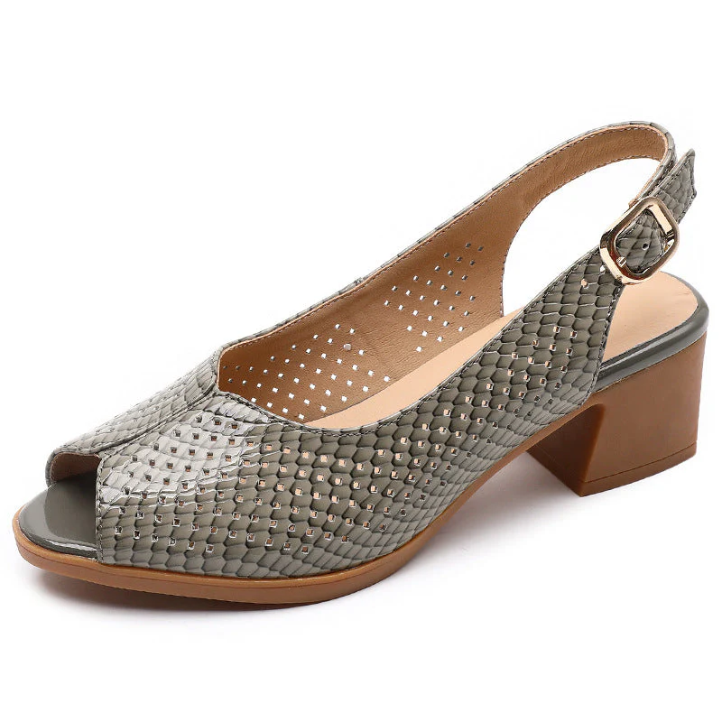 Peep Toe Block Heel Pumps for Women – Stylish & Comfortable - Image 4