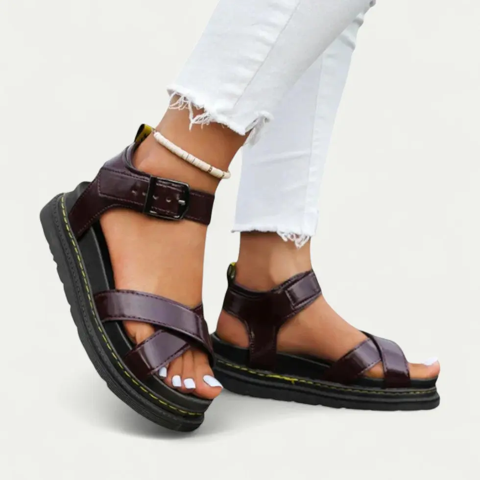 Women’s Platform Sandals – Chunky Buckle Strap, All-Day Comfort - Image 5