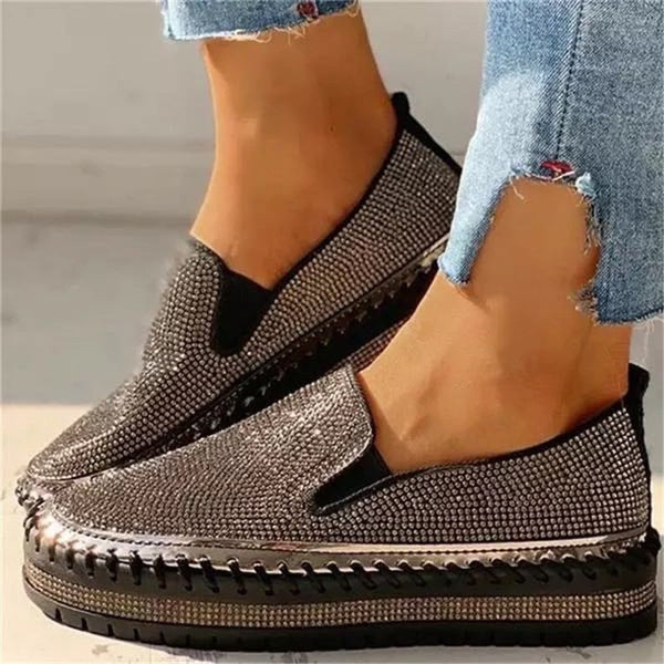 Rhinestone Slip-On Sneakers for Women – Casual & Glamorous Style - Image 4