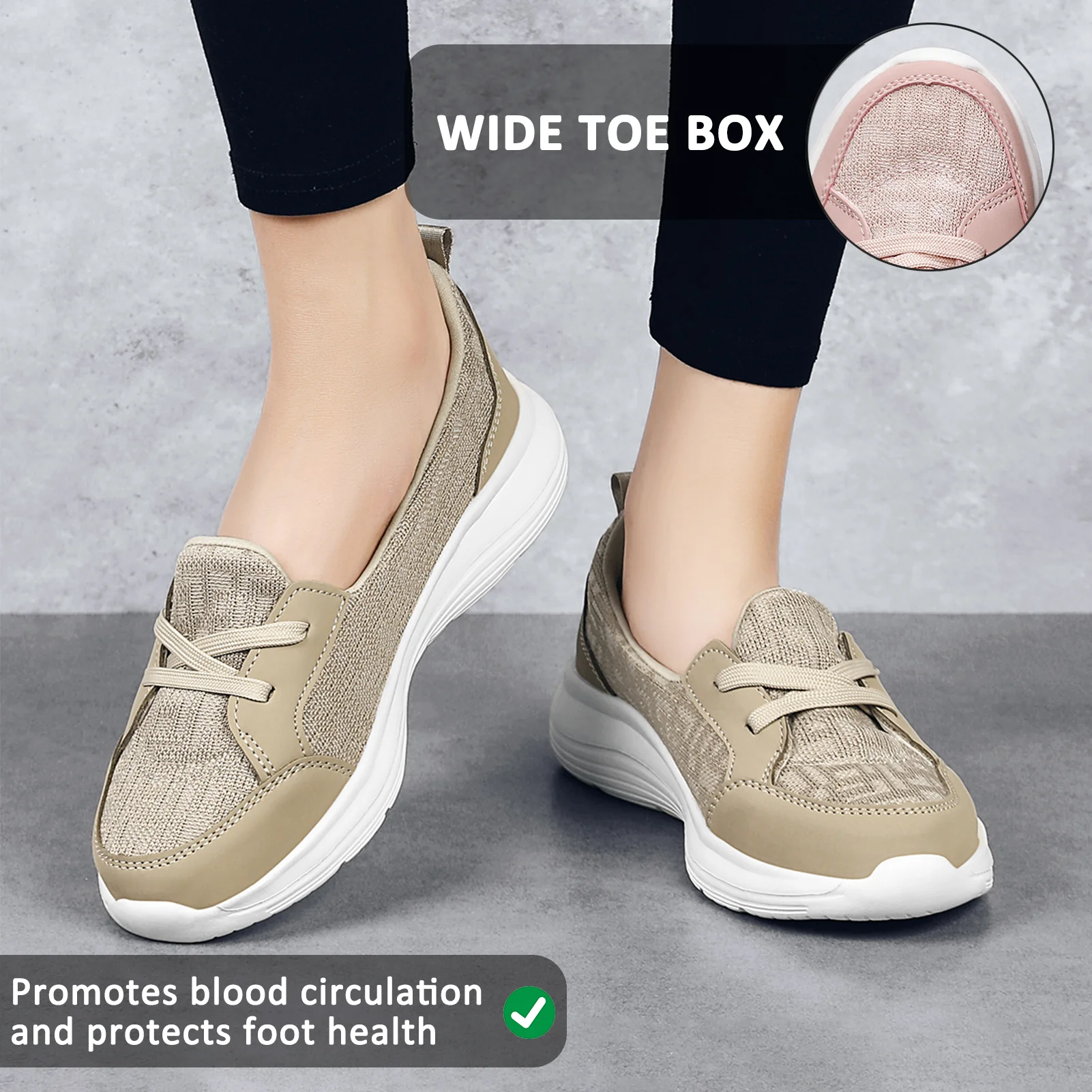 Slip-On Casual Shoes for Women – Comfortable & Versatile Walking Footwear - Image 3