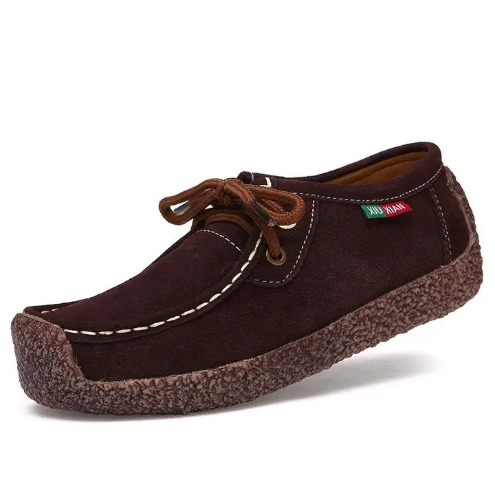 Suede Lace-Up Flat Shoes for Women – Comfortable & Versatile for All-Day Wear - Image 7