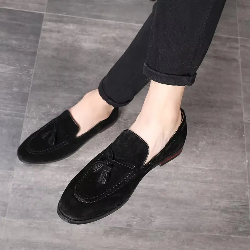 Tassel Loafers for Men - Satin Leather - Smart Casual - Image 4