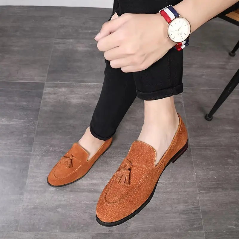 Tassel Loafers for Men - Satin Leather - Smart Casual - Image 5