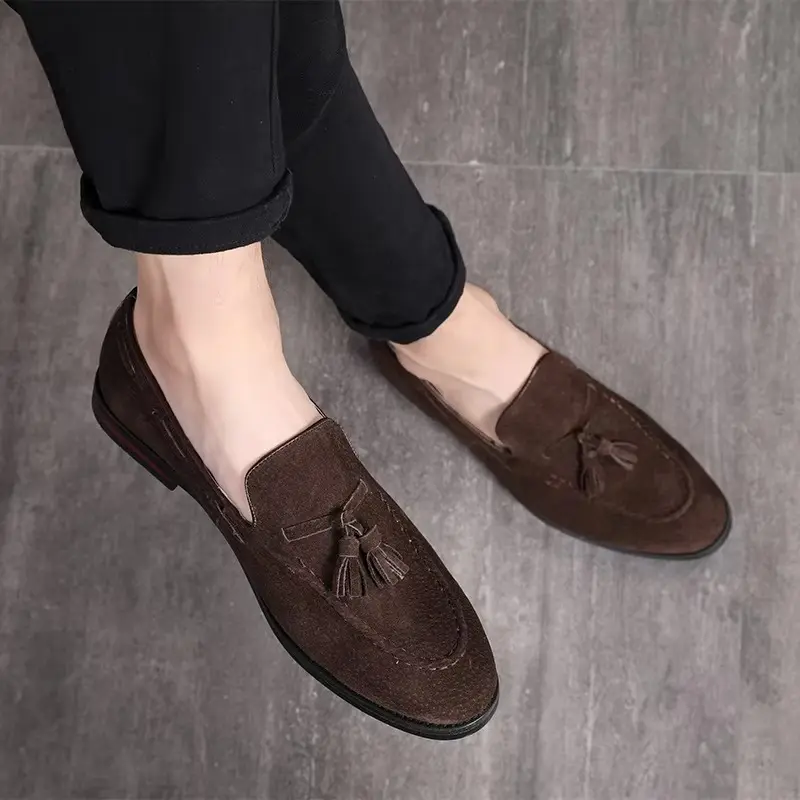 Tassel Loafers for Men - Satin Leather - Smart Casual - Image 6