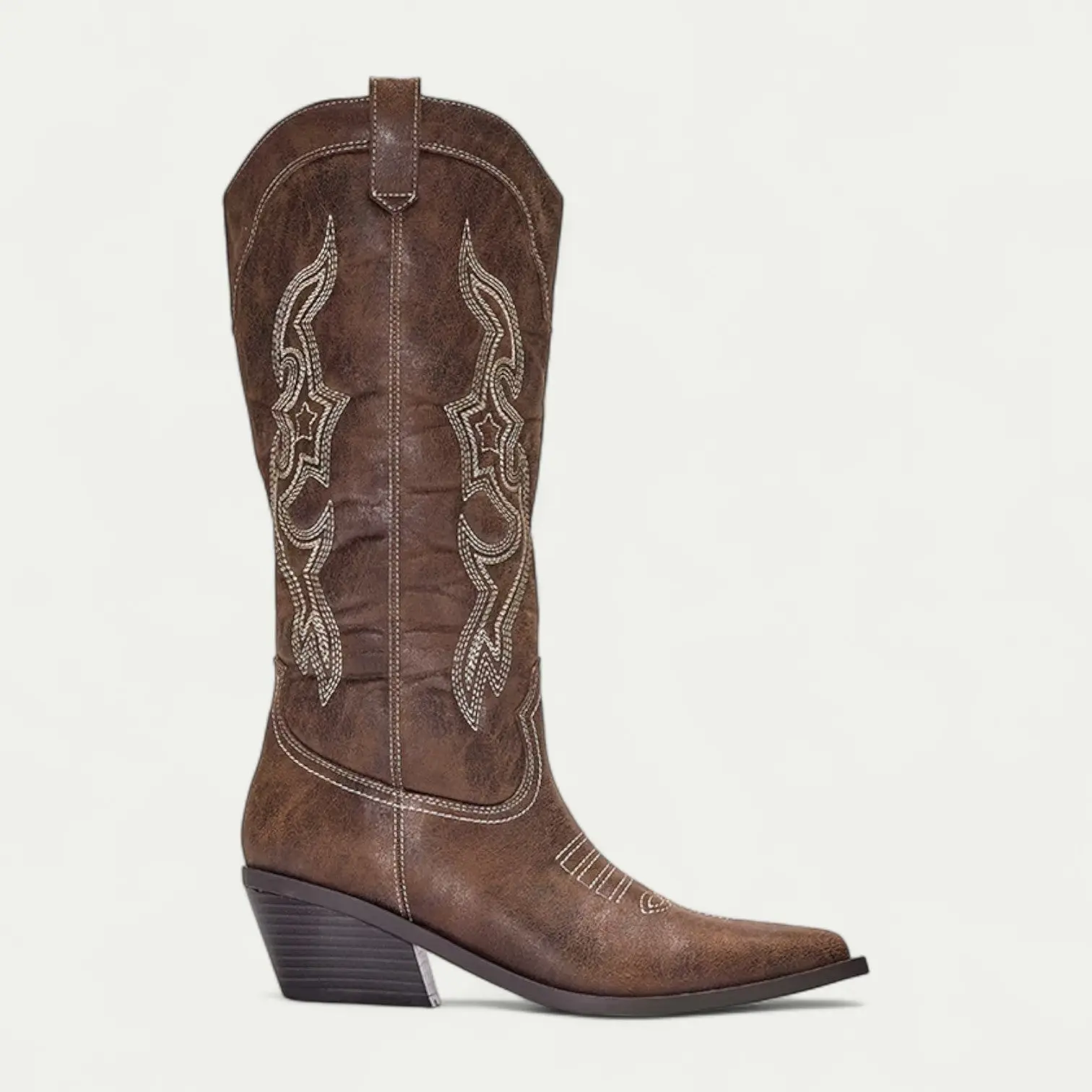 Cowboy Boots - Western Calf High Pointed Toe Boots for Women - Image 3