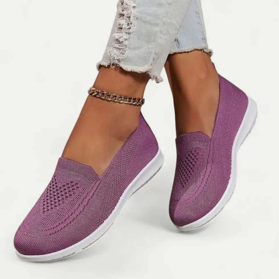 Women's Slip On Walking Shoes - Cushioned, Mesh & Comfort Fit - Image 7